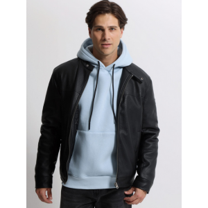 Life Style Butiken Ανδρικό δερματινάκι με επένδυση LS12178 Black